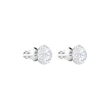 SWAROVSKI - Pendientes de tuerca con solitario angélico