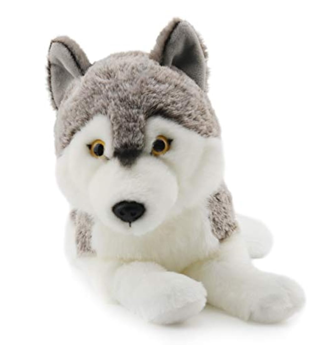 Oso de peluche de lobo siberiano 14 pulg
