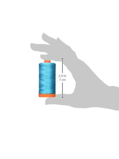 aurifil A1050 –Color Turquesa Algodón Mako hilo