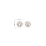 Aretes de perlas de imitación con forma de racimo
