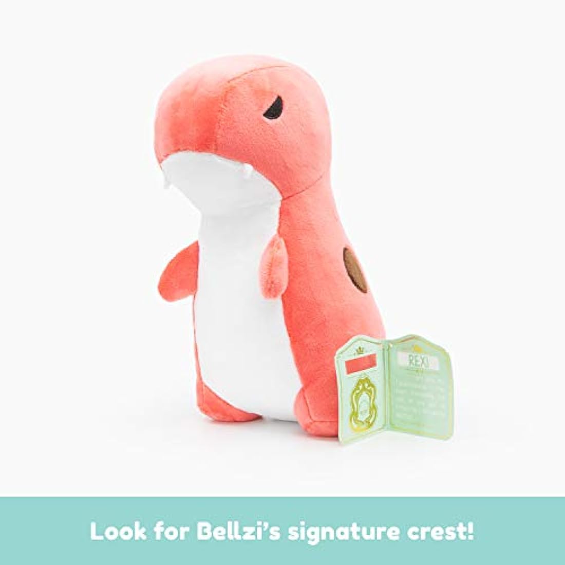 Peluche diseño de Dinosaurio Rosa, 12.0in, Bellzi