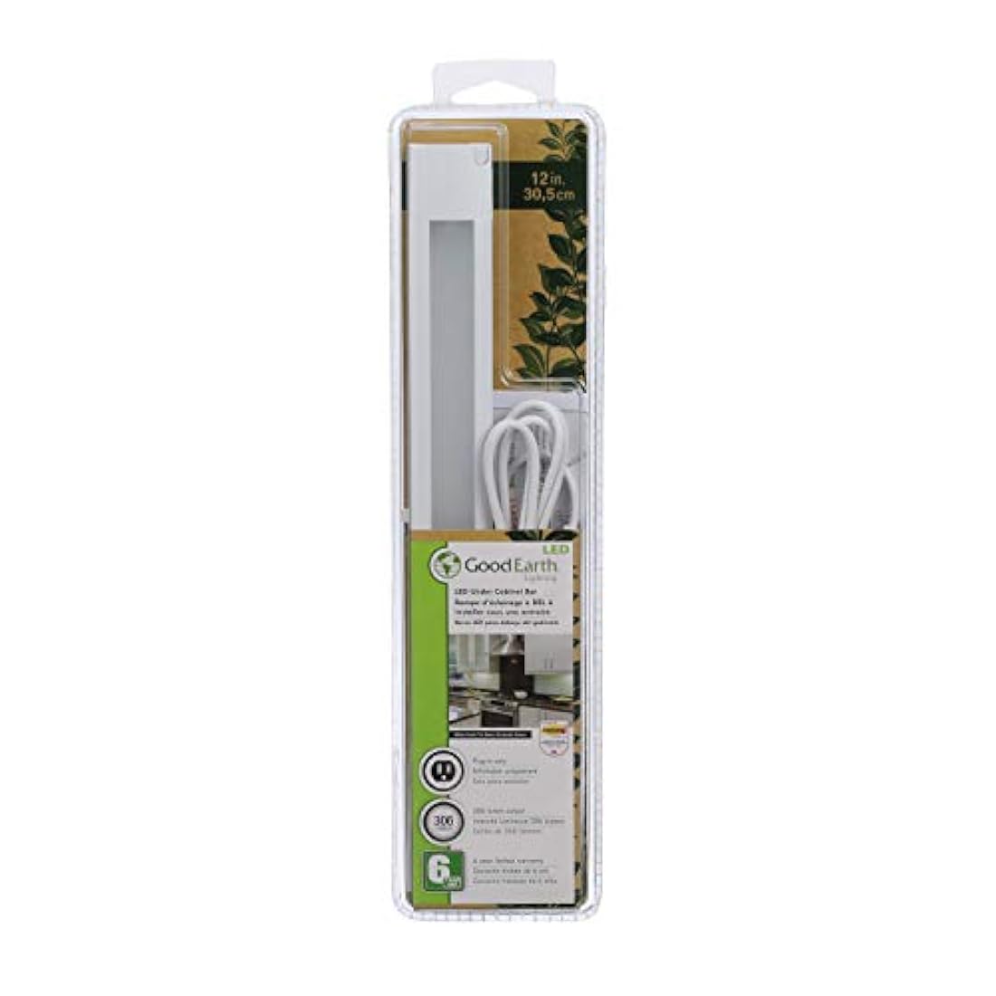 LED de 12" non-link Plug In Undercabinet Barra