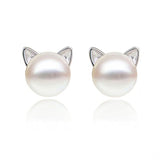 Aretes de perlas cultivadas de agua dulce y plata esterlina