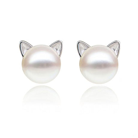 Aretes de perlas cultivadas de agua dulce y plata esterlina