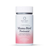 Best Nest Wellness - Mama Bird Postnatal -Vitamina posnatal, una vez al día, hecha con alimentos enteros, mezcla orgánica, L-metilfolato (ácido fólico) y metilcobalamina (B12), fácil de tragar, 100 % vitamina natural (30 unidades), 1