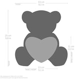 Peluche con corazón rojo 9.84 pulgadas