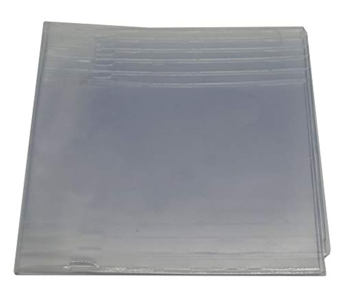 Juego de 2 billeteras de vinilo resistente de 6 páginas