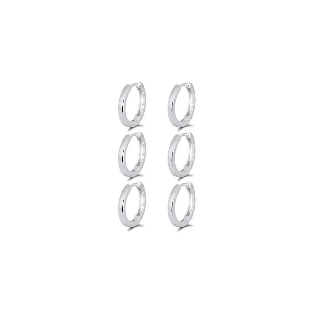 Aretes pequeñas de oro de 14 quilates para mujer