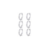 Aretes pequeñas de oro de 14 quilates para mujer