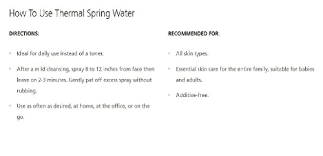 Agua de manantial en spray La Roche Posay, termal