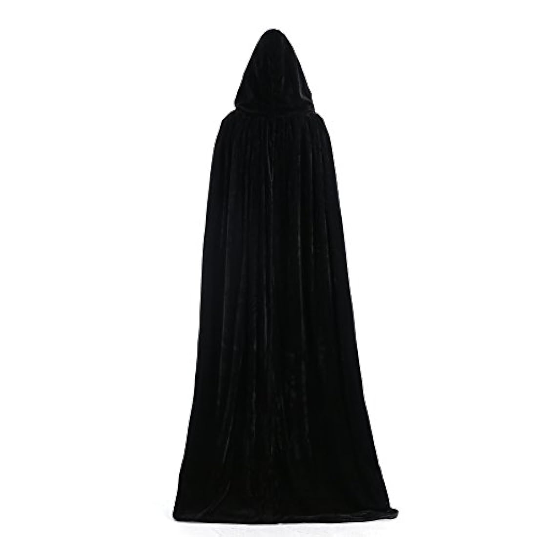 Disfraces - Capa con capucha para Halloween, color negro