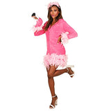 Disfraces - Disfraz de flamenco para mujer, color rosa