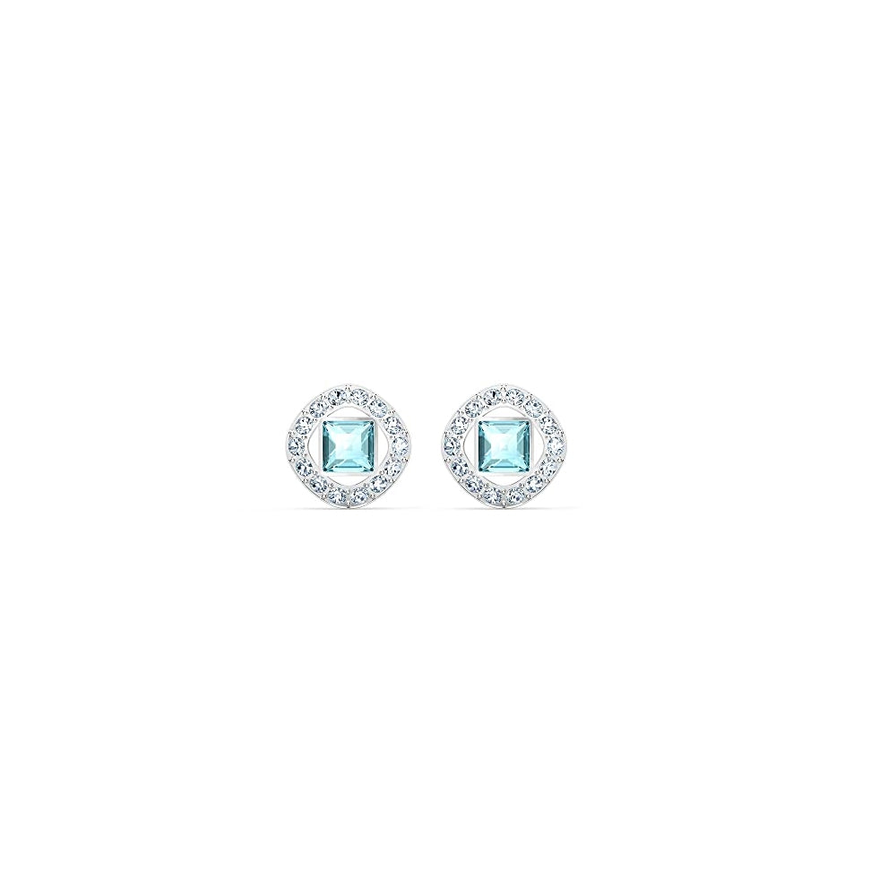Aretes para mujer con cristales azules