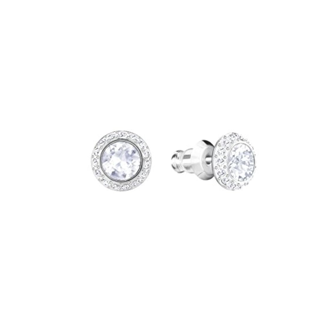 SWAROVSKI - Pendientes de tuerca con solitario angélico