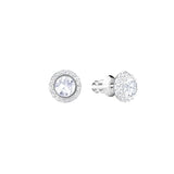SWAROVSKI - Pendientes de tuerca con solitario angélico