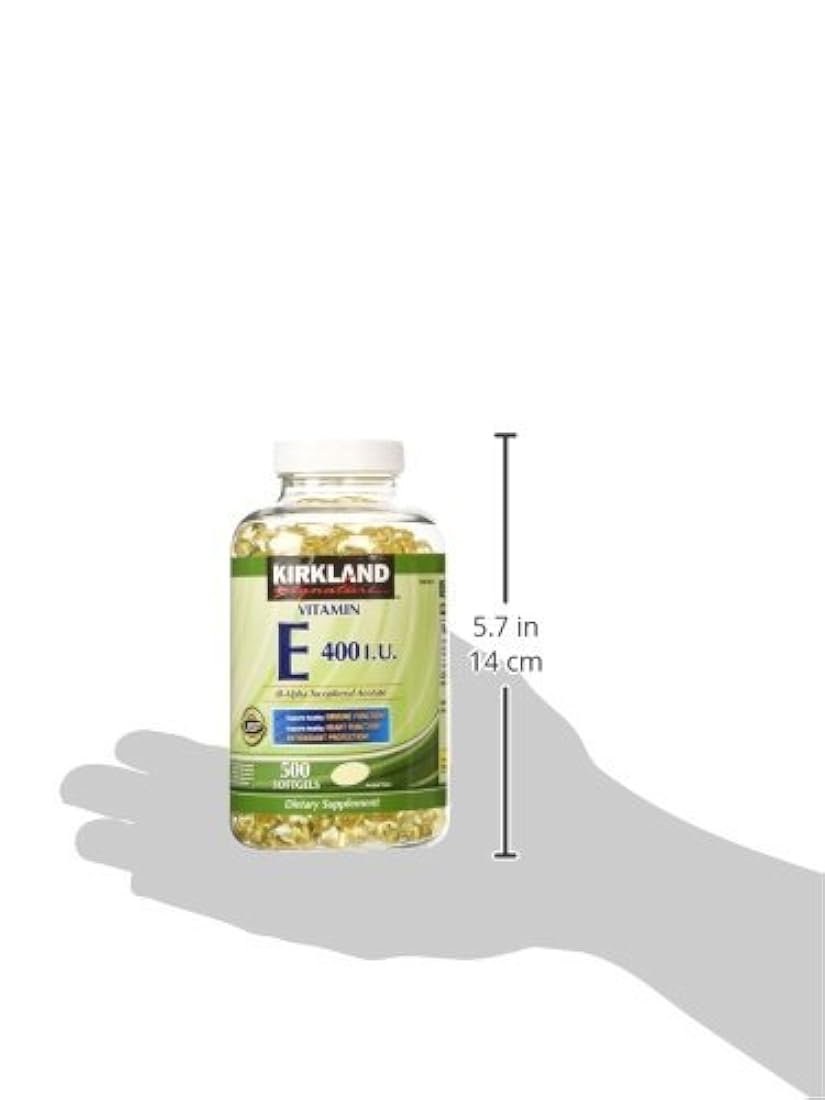 Vitamina E 400 UI, 500 cápsulas,(paquete de 2)