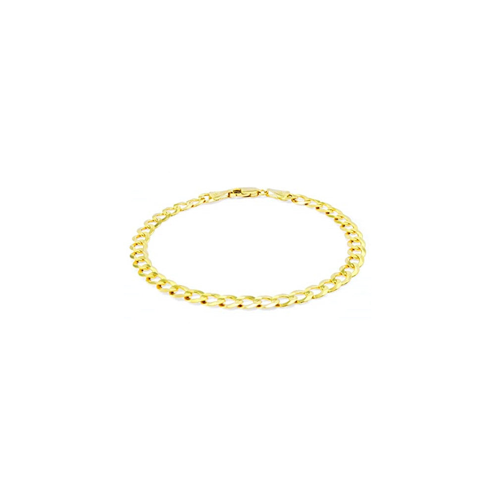 Pulseras de cadena de eslabones cubanos de oro amarillo