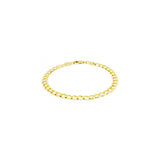 Pulseras de cadena de eslabones cubanos de oro amarillo