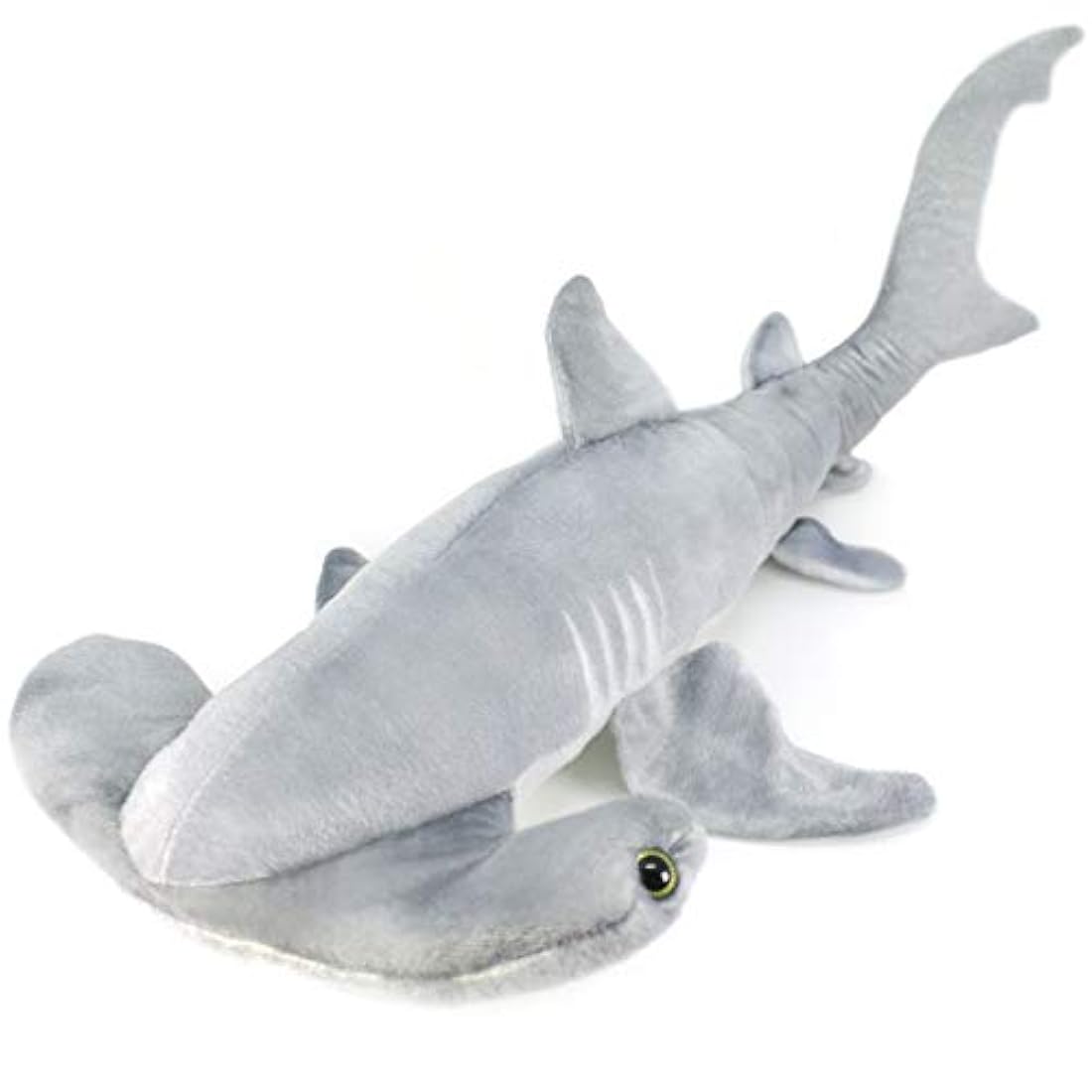 Peluche diseño de tiburón color gris, de 2 1/2 pies