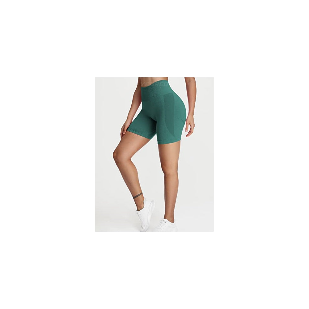 Shorts cortos sin costuras de cintura alta para mujer L