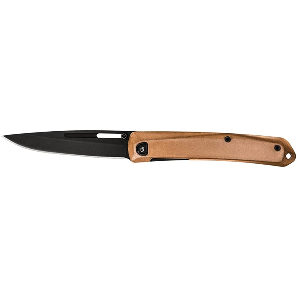 Cuchillo de bolsillo plegable con borde liso hoja de cobre