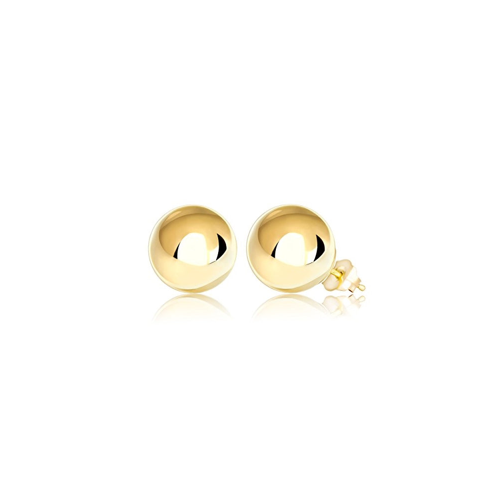 Aretes de bola de oro de 14 quilates
