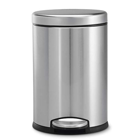 bote de basura Ronda Step, 1.2 galones, Acero inoxidable