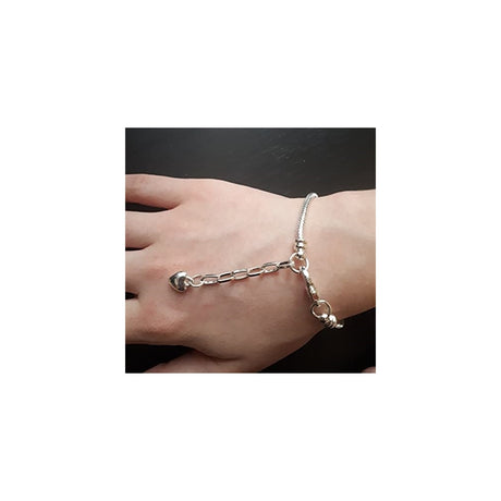 Pulseras y tobilleras con cadena de serpiente y dijes