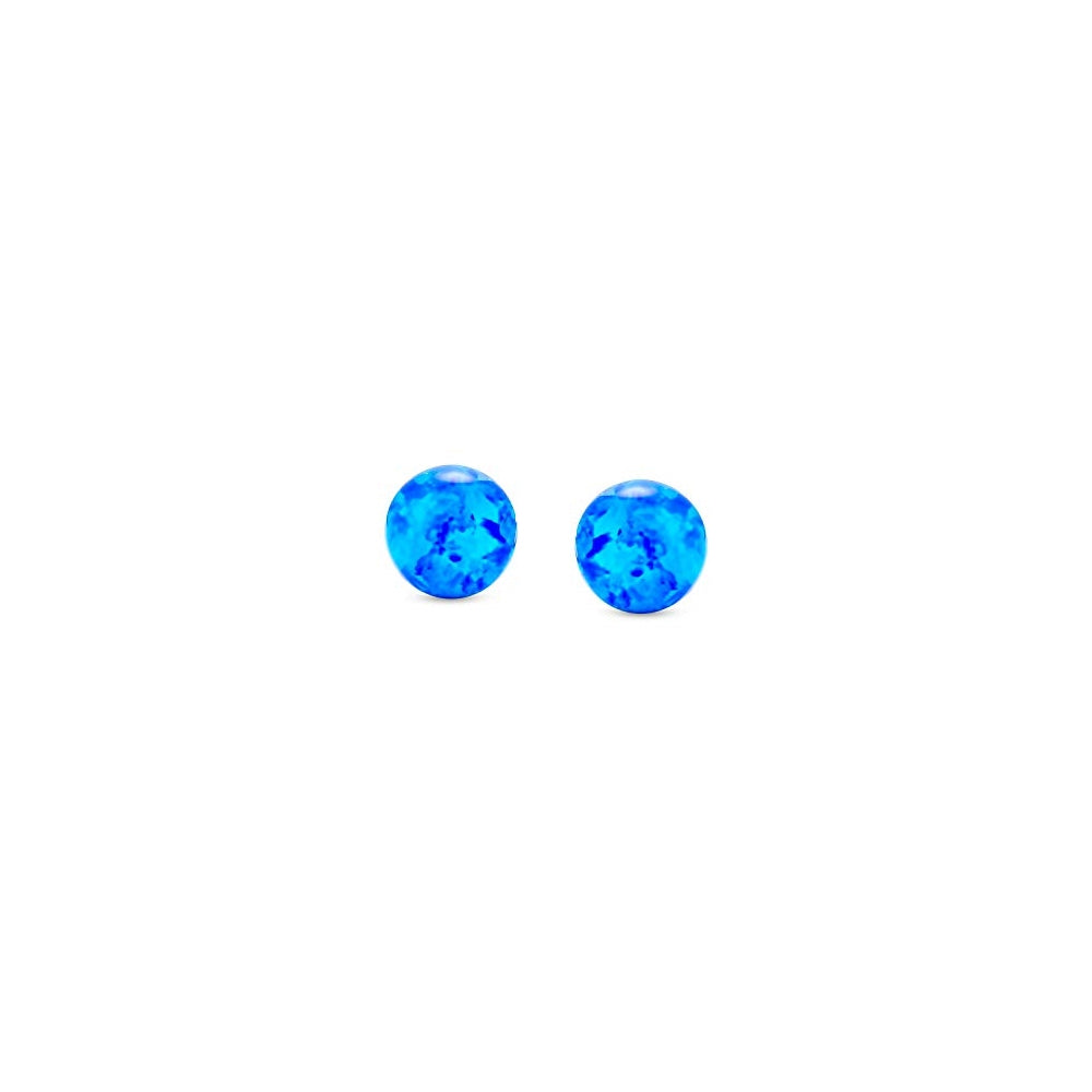 Aretes  simple de cuentas redondas para las mujeres