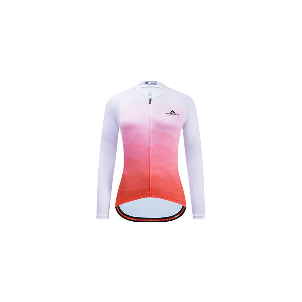 Camisa de Mujer para ciclismo manga larga reflectante talla S
