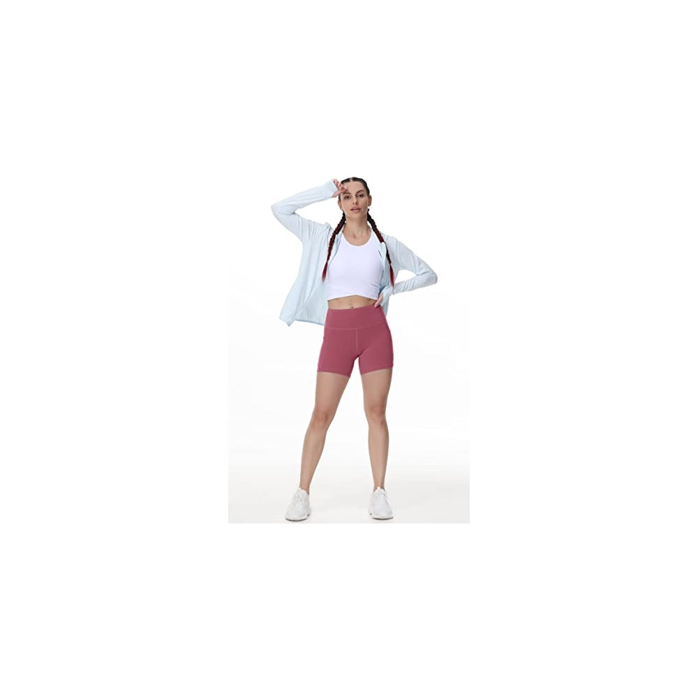 Shorts cortos de yoga de cintura alta para mujer S