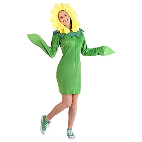 Disfraces - Vestido con capucha para mujer - Flores
