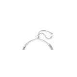 Pulseras de plata de ley 925 italiana ajustable con cadena