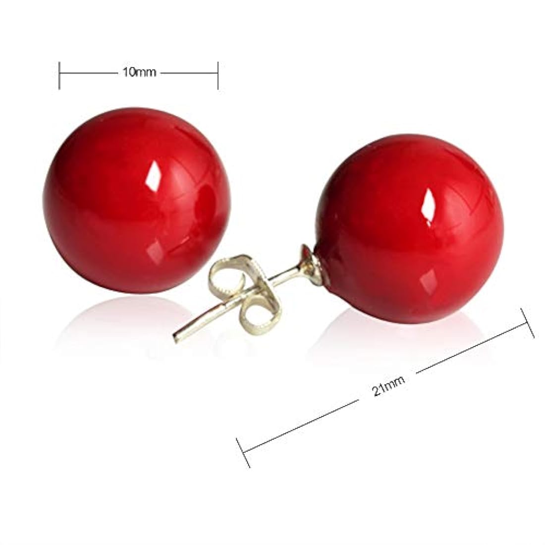 Lureme 02001451-2 - Pendientes de tuerca para mujer