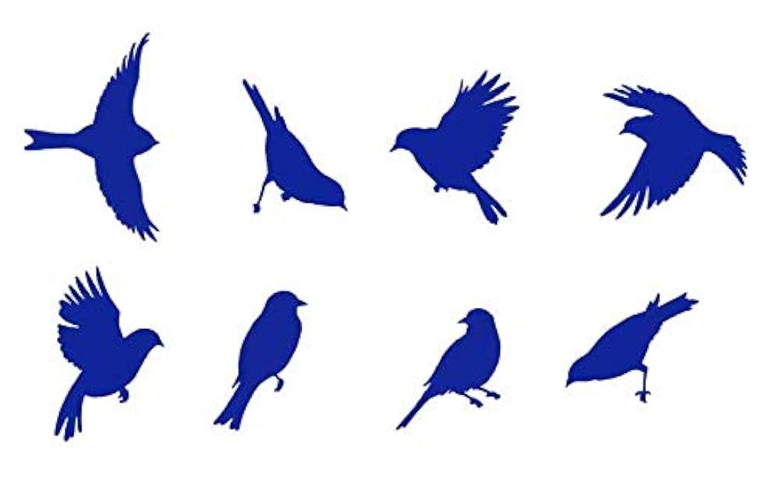 Plantilla de pájaros de jardín para paredes y manualidades