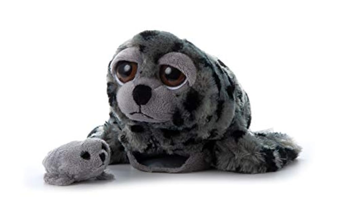 Peluche diseño de Foca color gris-Negro, The Petting Zoo