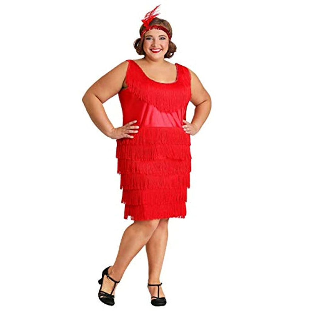 Disfraces Vestido de aleta rojo para mujer