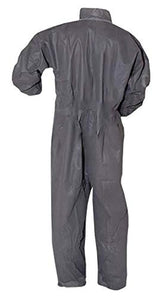 Mono de protección básica AMZ. Mono desechable para adulto gris XXL, 100% polipropileno virgen, ropa con cremallera frontal y muñecas elásticas, ropa de trabajo unisex para aplicaciones industriales