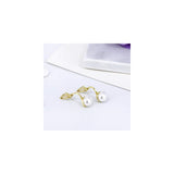 Aretes de perlas de agua dulce para mujeres