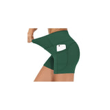 Shorts cortos de yoga para mujer con cintura alta talla M