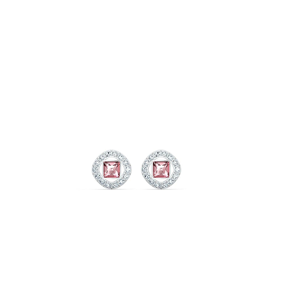 Aretes para mujer con cristales rosas