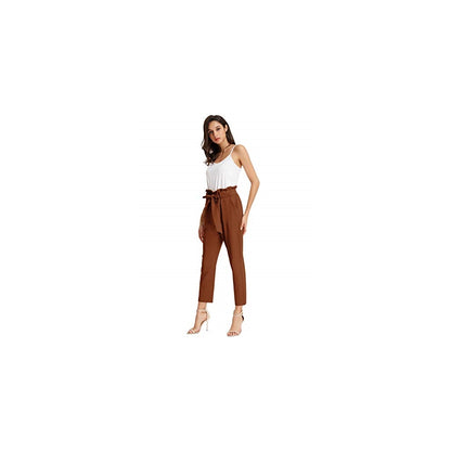 Pantalones de mujer con bolsillos, cintura alta  Talla  XL