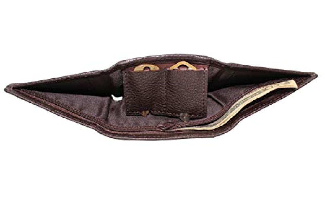 Cartera de cuero textura serpiente en caja de regalo