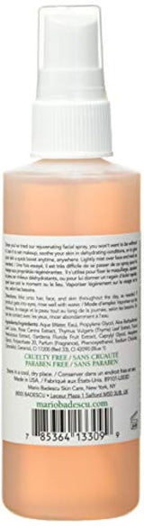 Spray facial con hierbas de aloe y agua de rosas