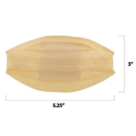 platos desechables de barcos de madera
