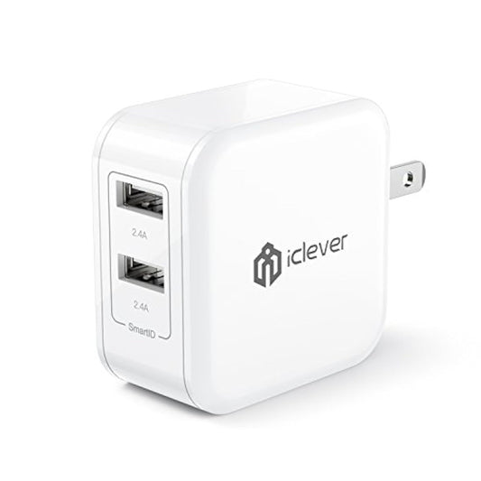 Cargador de pared USB doble para viajes iClever 4, 8 a 24 W