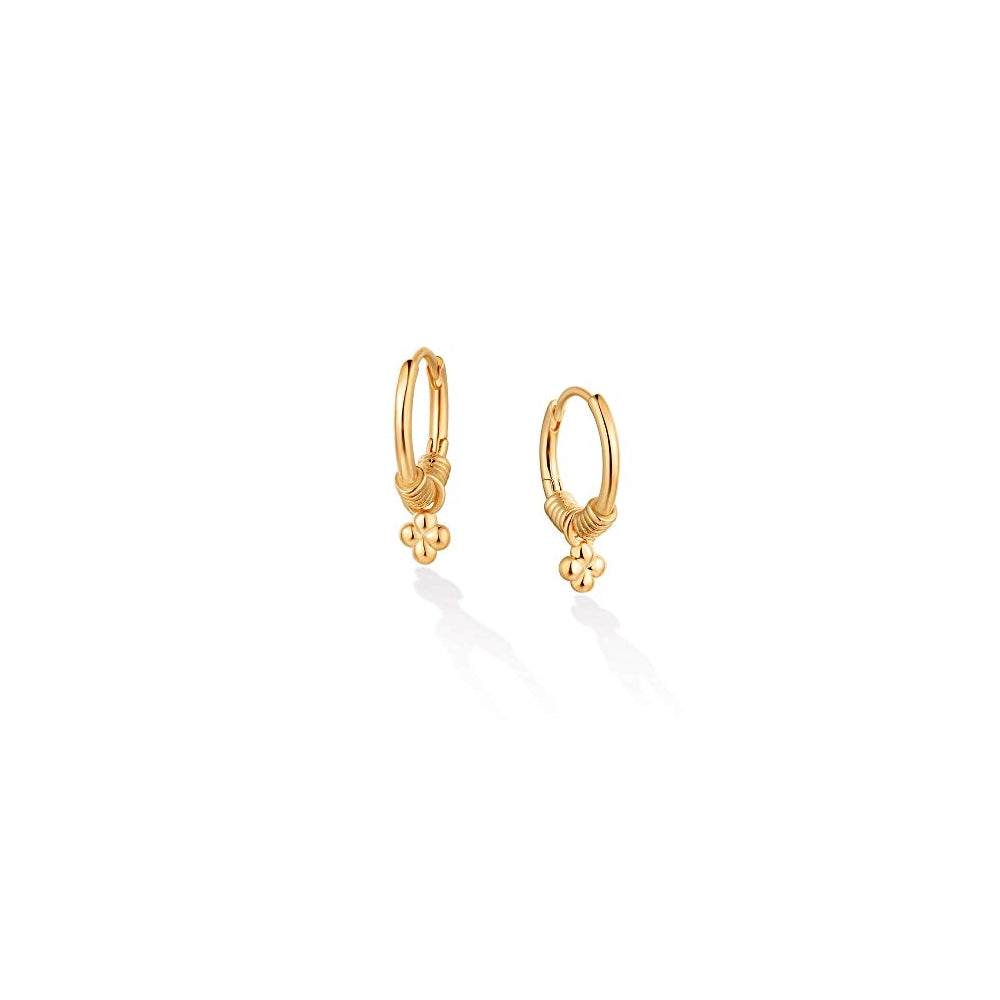 Aretes  contra el mal de ojo de aro para mujer
