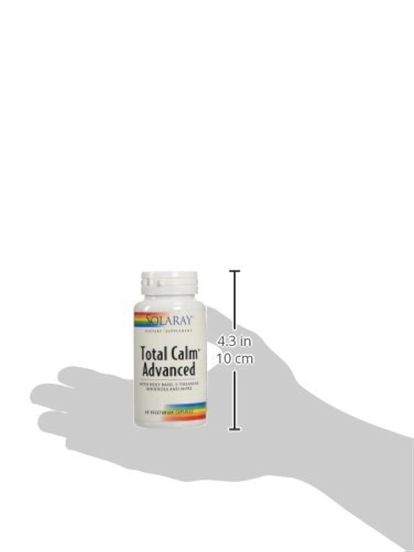 Solaray Total Calm Advanced Veg Cápsulas, 60 Count