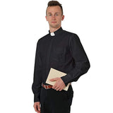 Disfraz de sacerdote Camisa de manga larga, talla M