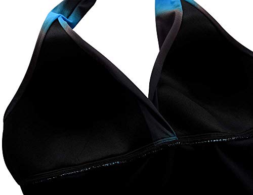 Traje de baño tankini para mujer con cuello en V